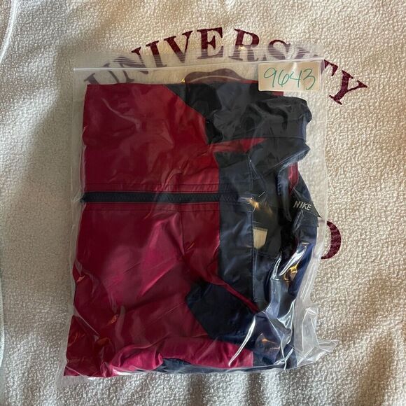 Vintage Nike Jacket Mens Extra Large Blue 90s Windbreaker Hooded Zip - Picture 12 of 12